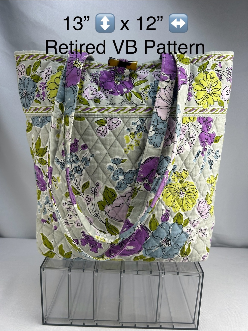 Vera Bradley Quilted “Watercolor” Floral Tote (retired)